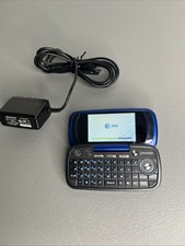 E765 Rare Pantech Impact P7000 Blue Phone ATT Tested w/ Battery Charger