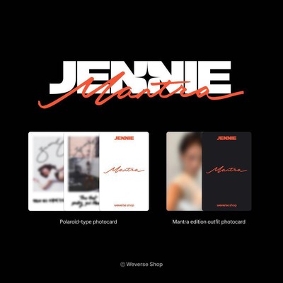 BLACKPINK JENNIE Mantra weverse 公式　トレカ Blackpink Jennie Mantra Weverse Official Photo Card | eBay