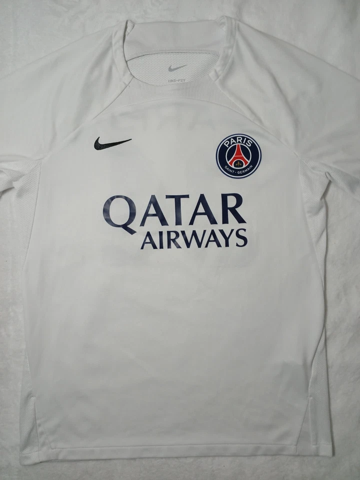 Nike Paris Saint-Germain PSG Soccer Jersey Qatar Airways White Youth XL - Image 2 of 4