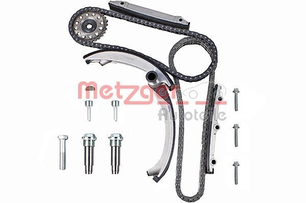 Steuerkettensatz Metzger 7490002 FÜR Opel Saab Steuerkette KIT Kettensatz Motor-image