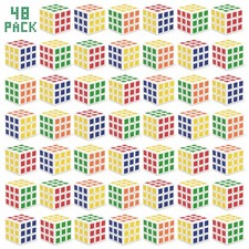 Vdealen 48 Pack Mini Cube Puzzle Party Favors for Kids, 3x3x3 Magic Cube Scho...