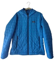 Patagonia Puff Hoody Blue Men's Size Size Medium Jacket Coat GUC