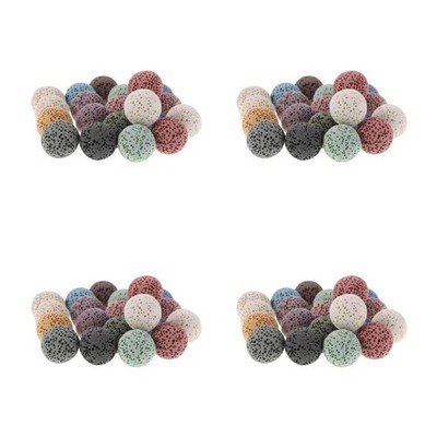 4 Pack Aromatherapiekugeln Aus Vulkanstein Taschendiffusor Lavagestein