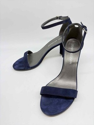 Stuart Weitzman Navy Size 8.5 Block Heels
