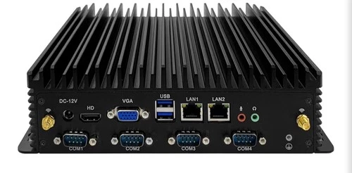 Fanless Mini PC, Core i5-7200U, Windows 11 Pro, 8GB RAM, 256GB SSD, 6 COM Ports