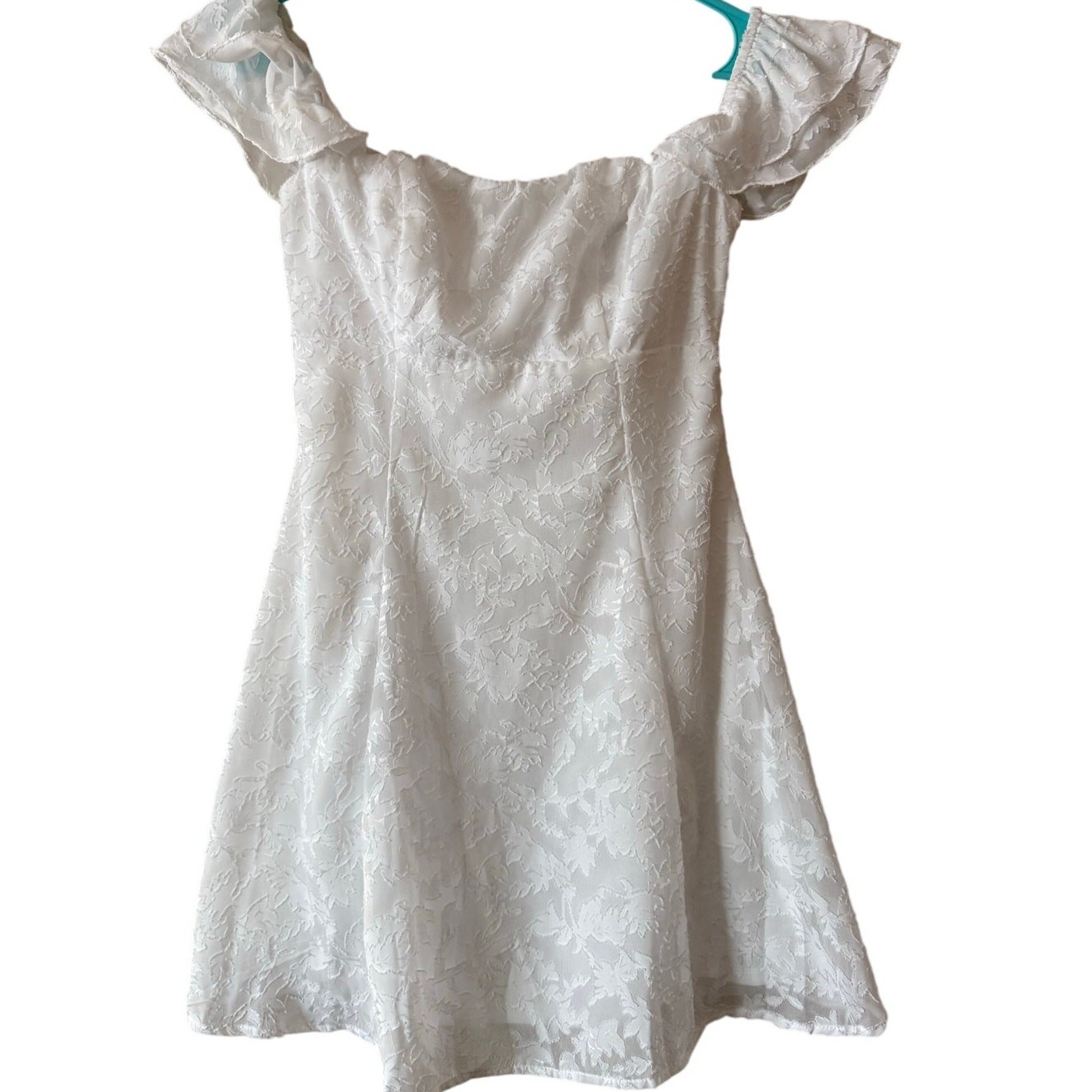 EUC Wild Fable Lace Off the Shoulder Mini Dress Sz XS