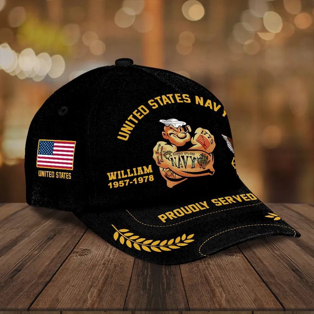 Personalized US Navy Classic Cap, Gift For Fans