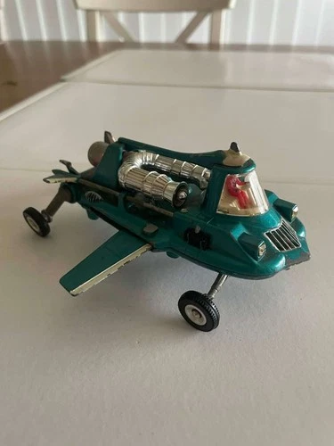 Dinky Toys Diecast Vehicle Joes Car 102 Teal Battery Light 1969 Vintage Meccano