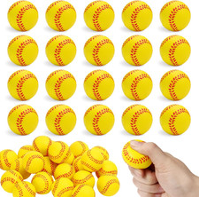 20 PCS Mini Baseball Stress Balls, Foam Baseball Sports Balls, Small Squeeze Str
