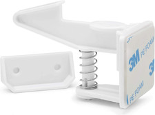 12-Pack Invisible Baby Proofing Cabinet Locks - No Drill Child Safety Drawer L