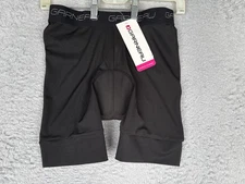 Garneau Cycling Shorts Womens Small Black Padded Bike Liner Underwear S NEW