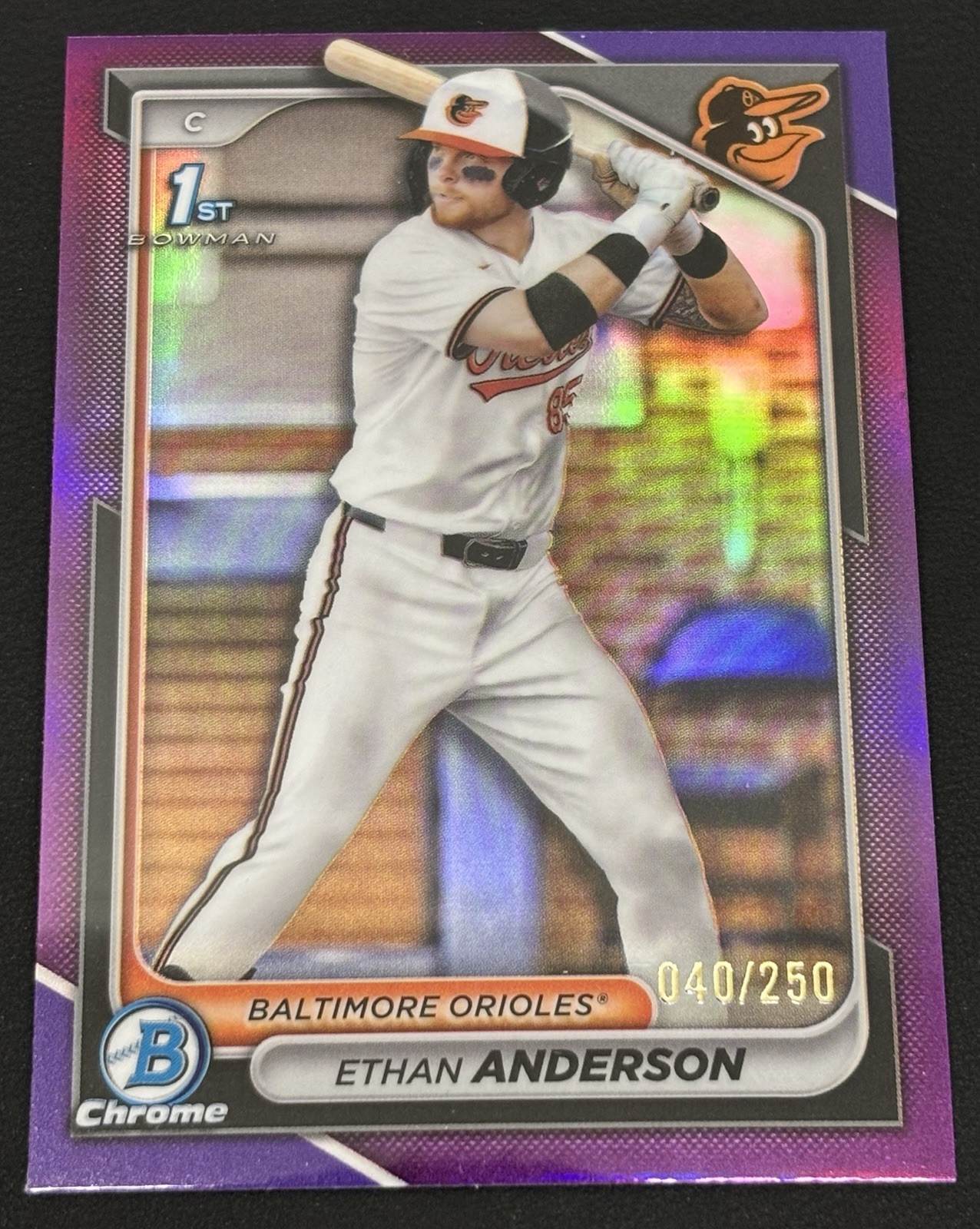 2024 Bowman Draft - Chrome Ethan Anderson #BDC-79 Purple Refractor /250 (RC)