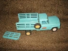 vintage 1960s tonka teal / blue farm truck stake
