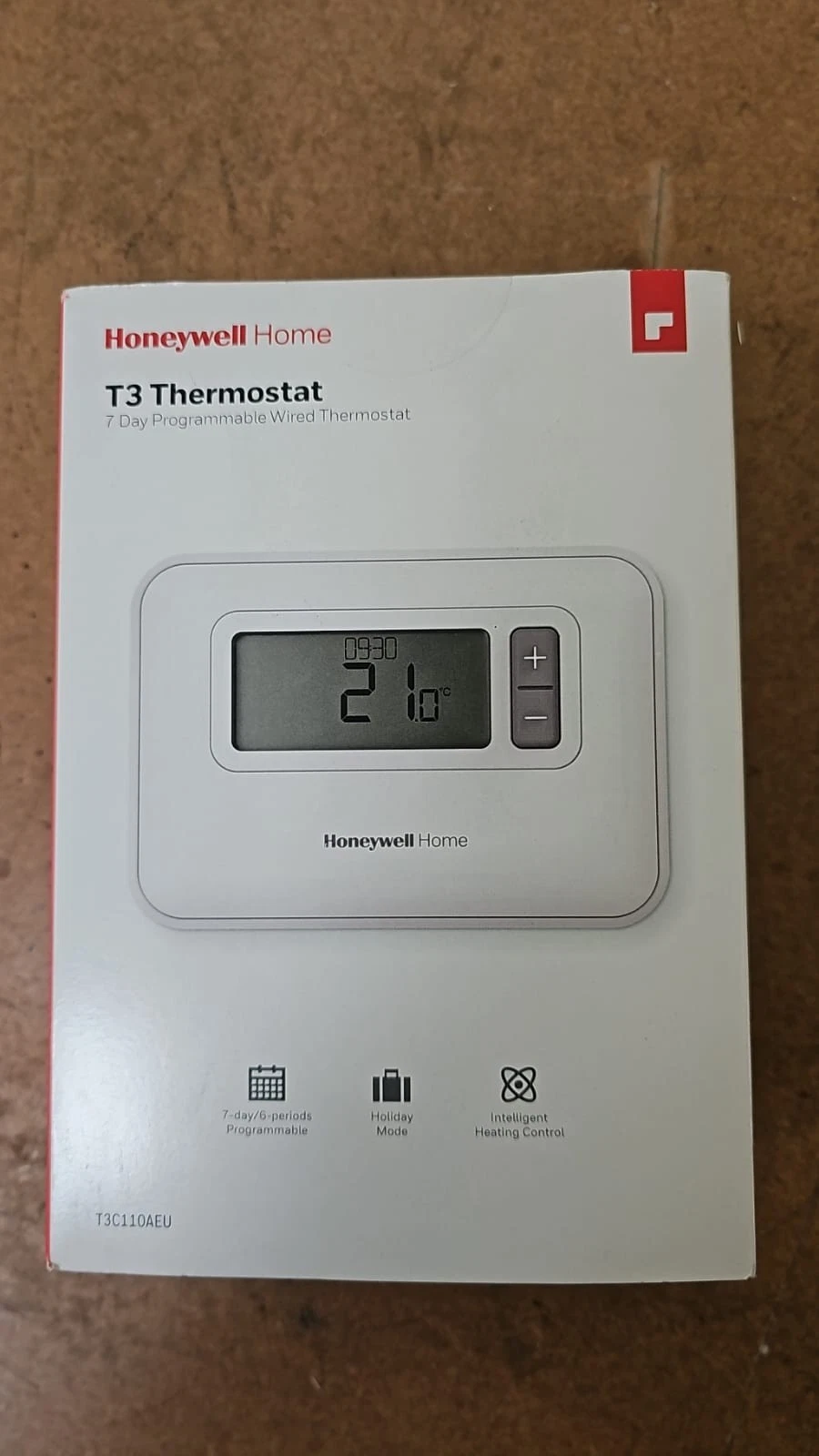 Honeywell Home T3 T3C110AEU Wired Smart Programming Digital Thermostat - White