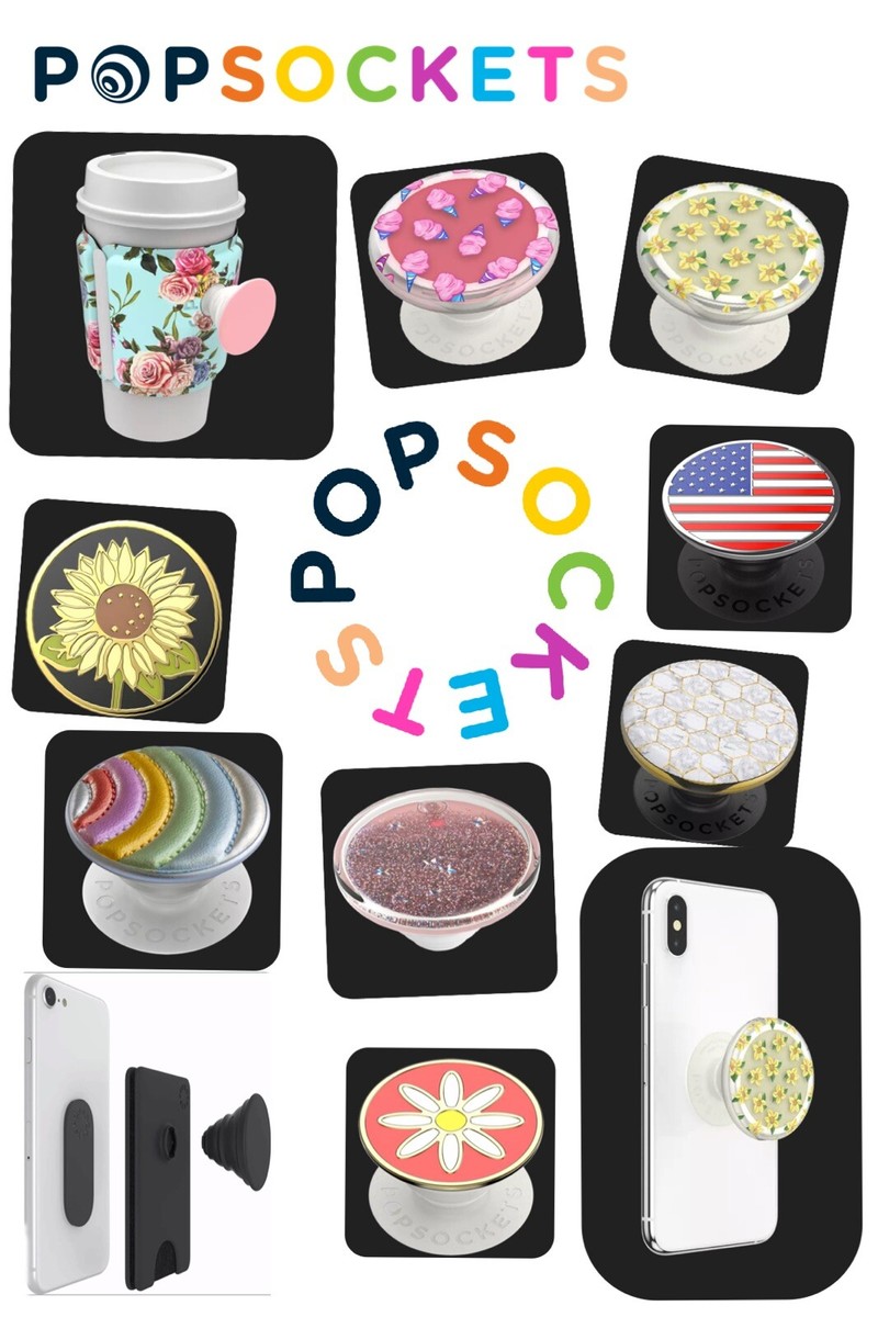 POPSOCKET Tidepool Luxe Glitter Enamel Burt's Bees Lip Balm Cup Wallet+  PopGrips
