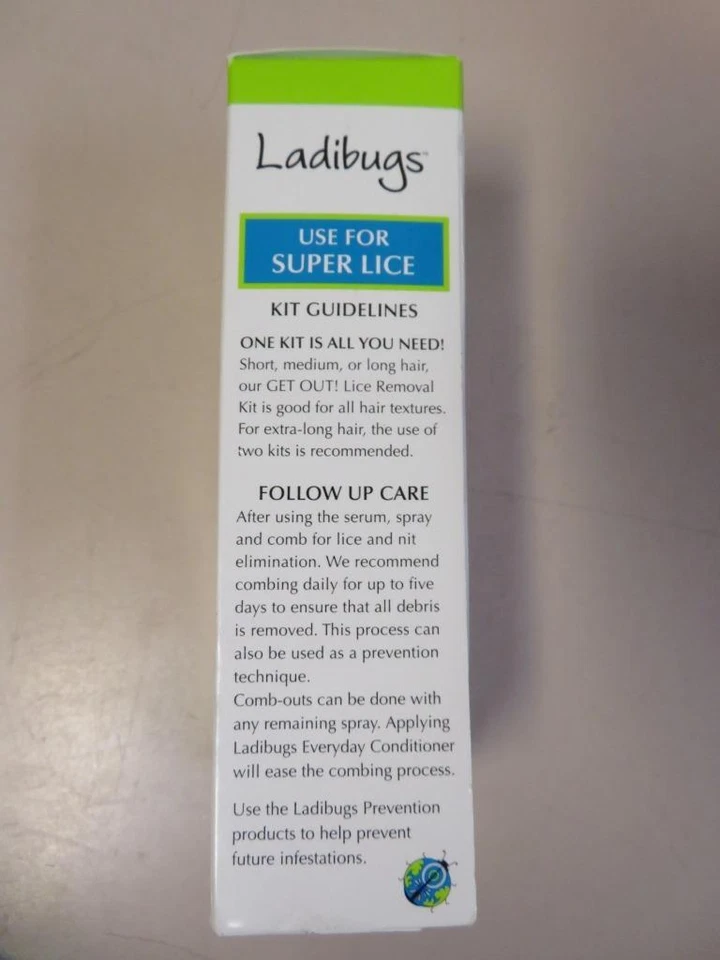 Ladibugs Get Out! 植物除虱 3 步套装 8 液量盎司精华喷雾梳 — 第 2/4 张图片