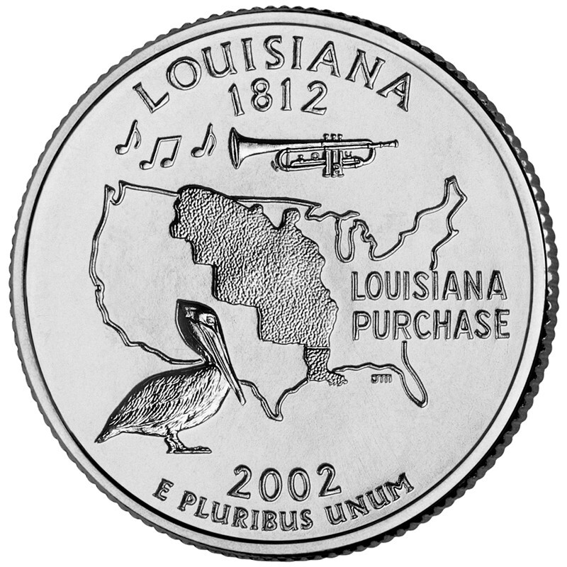 2002-D - Louisiana - U.S. State Quarter- UNC from US Mint