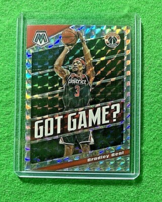 BRADLEY BEAL MOSAIC SILVER PRIZM CARD JERSEY#3 WIZARDS 2019 Mosaic MAKE AN OFFER