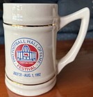 1992 Pro Football Hall Of Fame Festival Large Ceramic Mug Inductees Signatures  — photo 1