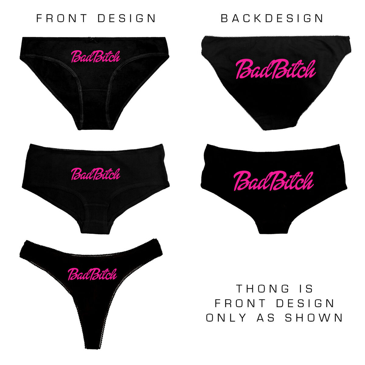 Bad Bitch Knickers - Clothing Knickers Slutty Sub Hot Pants - 137 | eBay