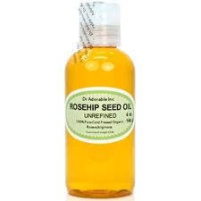 4 OZ Premium UNREFINED Rosehip Seed Oil Pure Organic Fresh Skin Body Hair Nail