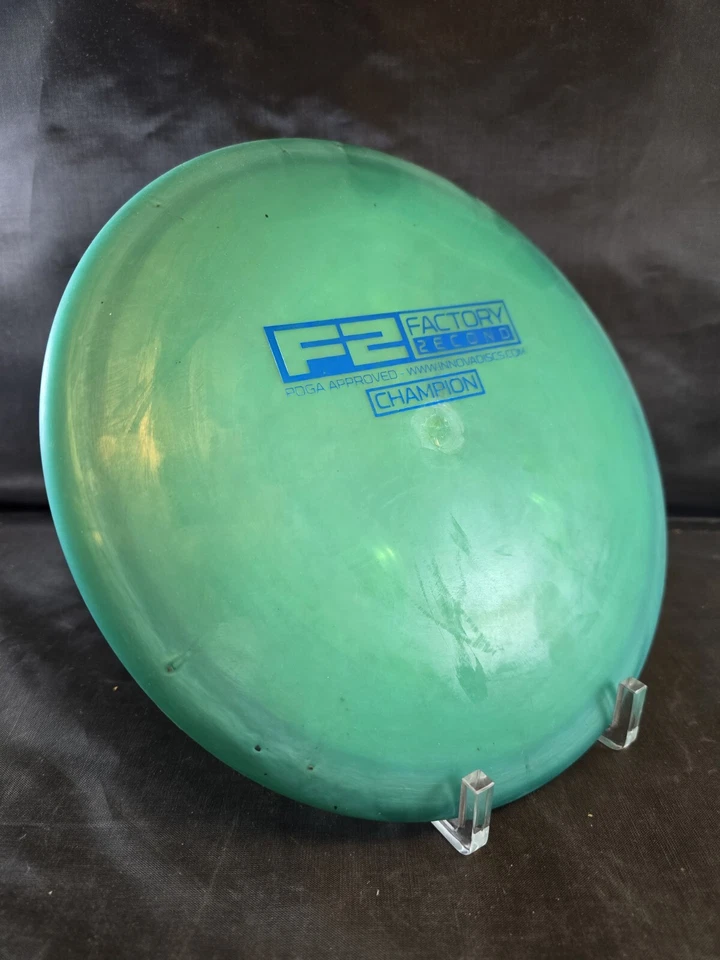CE Champion F2 Shark 180g PFN PAT#'s Ontario Mold Innova Disc Golf Rare OOP - Image 3 of 4