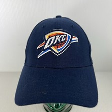 New Era Oklahoma City Thunder NBA Licensed Hat Small-Medium Navy Blue/White