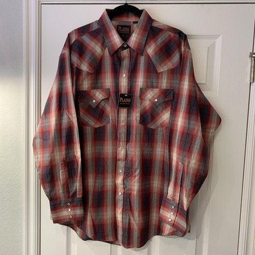 Plains Western Wear Men XL Long Sleeve 