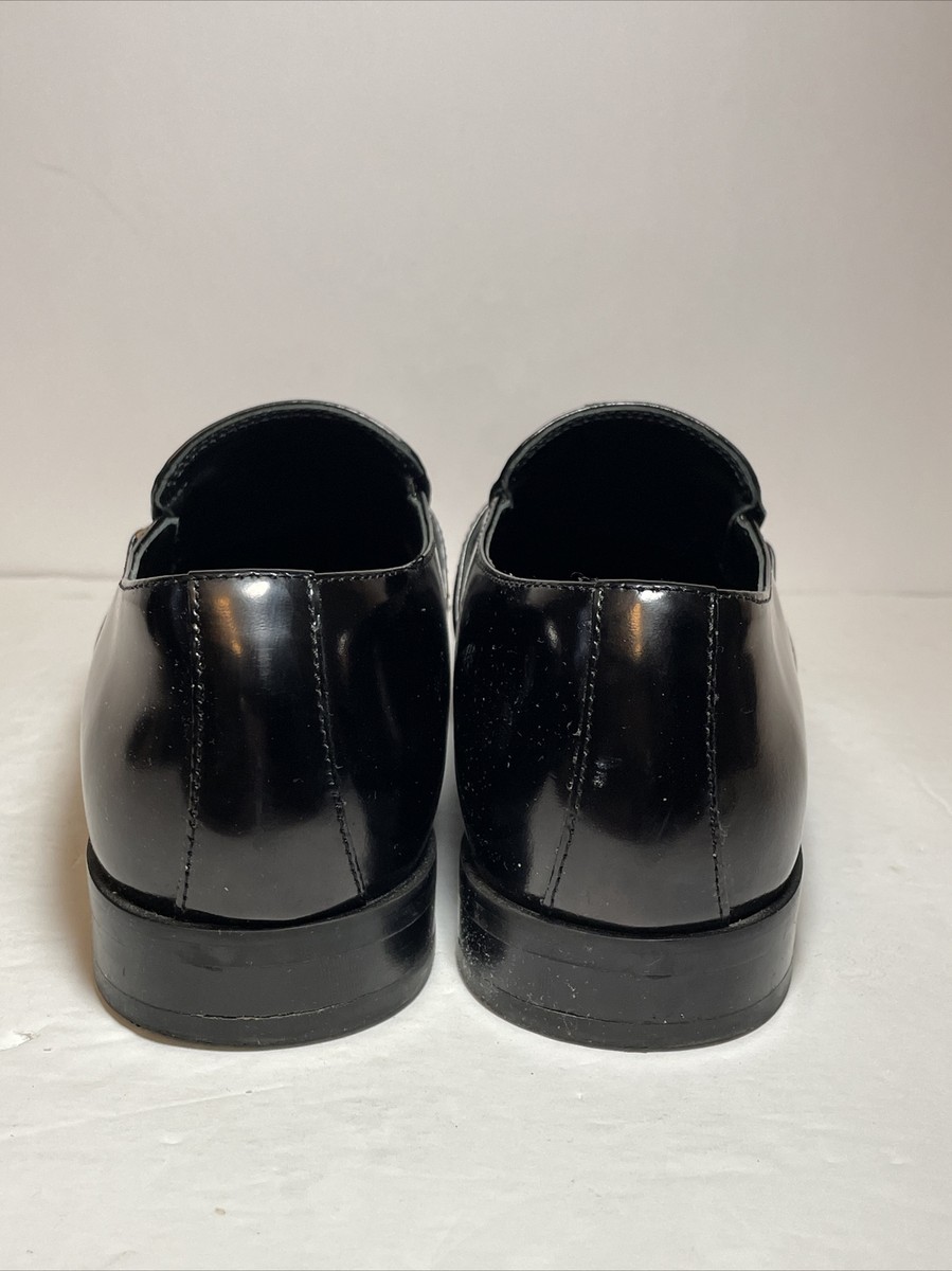 VERSACE COLLECTION Spazzolato Leather Loafer Sz 40 MSRP $695  display picture 3