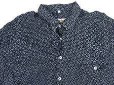 ANGELO LITRICO camicia vintage uomo XL 43/44 fantasia floreale viscosa manica lunga