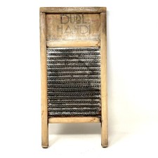 Vintage Dubl Handi Washboard Co Columbus Ohio Wash Board 18" X 8 1/2" Farmhouse