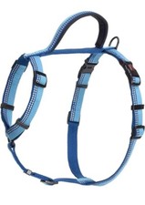 New Halti Dog Walking Harness with Handle Blue  Black Medium 22"-30"