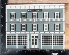 The Cats Meow Murray Hotel Wooden Shelf Sitter Decor Signed 1992