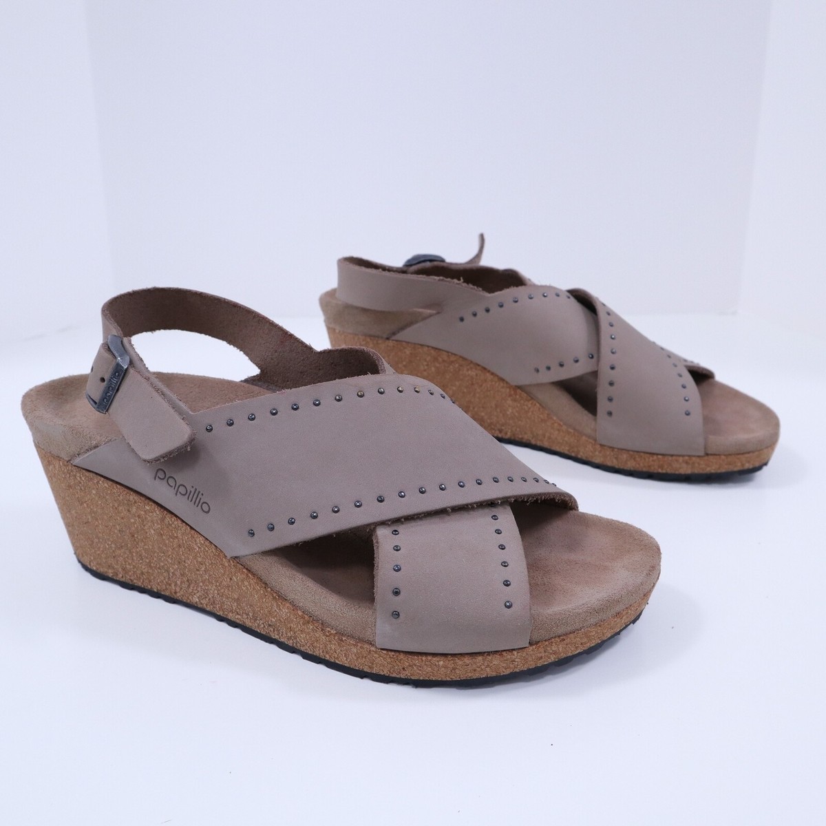 Birkenstock Papillio Wedge Sandals Samira Womens 39 8.5 Narrow