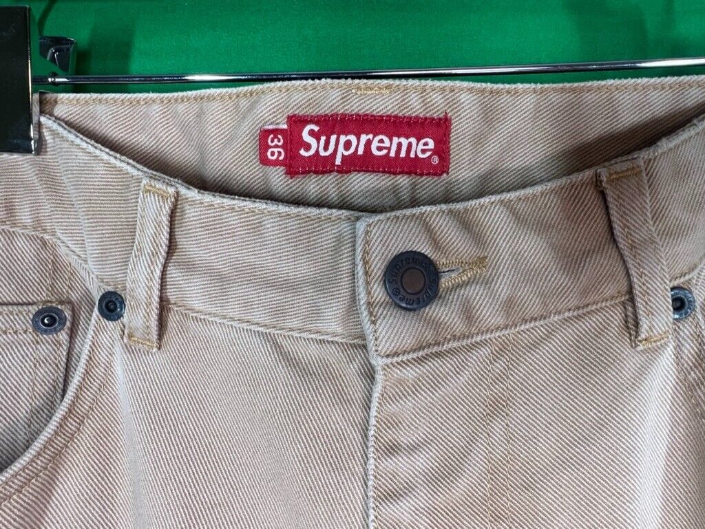 Supreme 2-Tone Paneled Jean 'Black