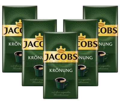 5 JACOBS Kronung Roasted Ground Coffee Packs 250g 8.8oz