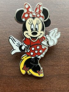 Minnie Mouse Red White Polka Dot Dress Disney Pin
