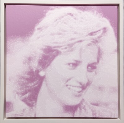 PRINZEN DIANA ORIGINAL LEINWAND PORTRAIT GEMÄLDE VON GAIL TROTH, SIGNIERT & GERAHMT.