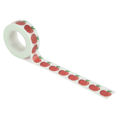 1 Roll of Echo Park Paper I LOVE SCHOOL Washi Tape - Apples