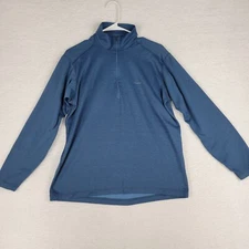 Patagonia Capilene Baselayer Blue Men's Large 1/4 Zip Long Sleeve