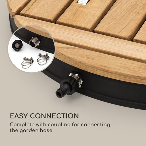 Garden Shower Outdoor Camping Outside Floor Portable Shower Bath Teak