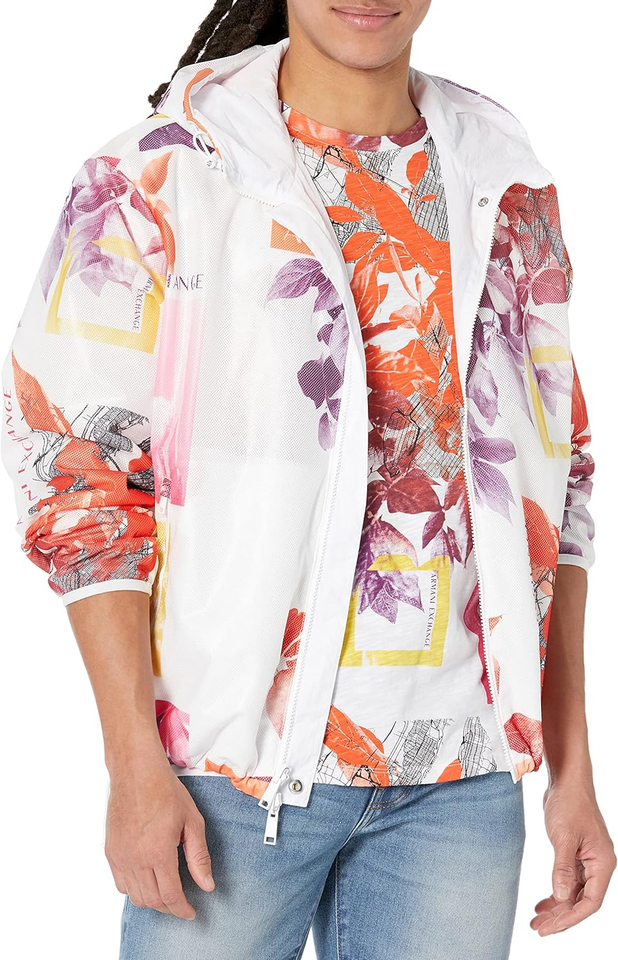 Armani Exchange Men'S Reversible Floral Nylon Jacket eBay