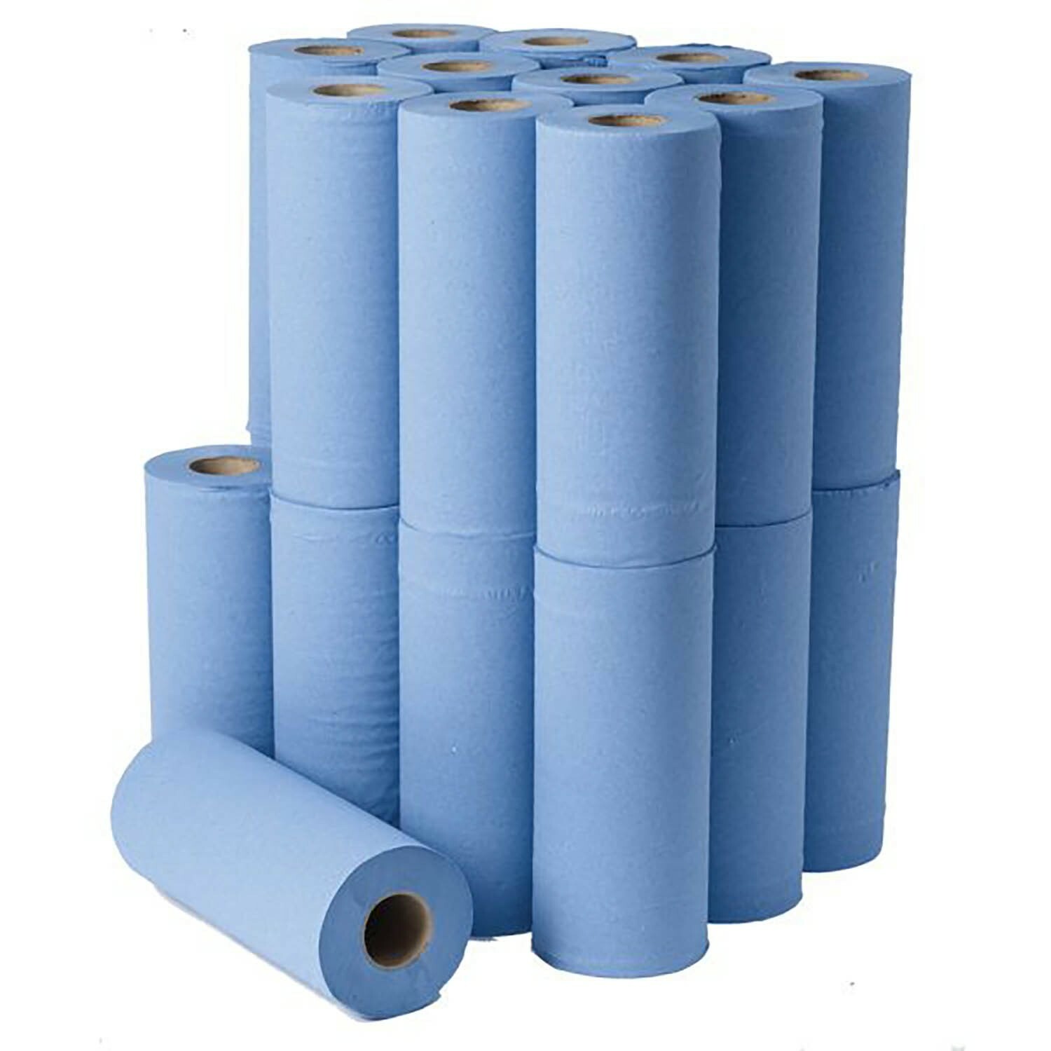 2 Ply 10"" inch Blue Hygiene Couch Roll - 40m Salon Beauty Massage x 24