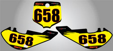 Custom Number Plate graphics for Suzuki JR 80 stickers decals