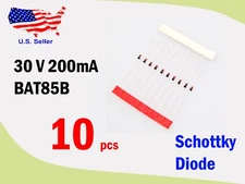 BAT85B Schottky Diode DO-35  30 V 200mA (10 pcs) - Free & Fast shipping