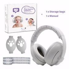 Baby Child Protection Ear Muffs Kids Noise Reduction Cancelling Headphone, Gray