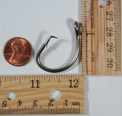 25 39965 size 11/0 Stainless Steel Circle Hooks NEW