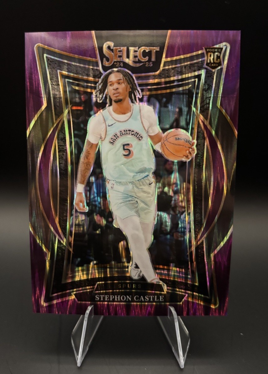 2024-25 Panini Select Stephon Castle Concourse Purple Flash RC /249