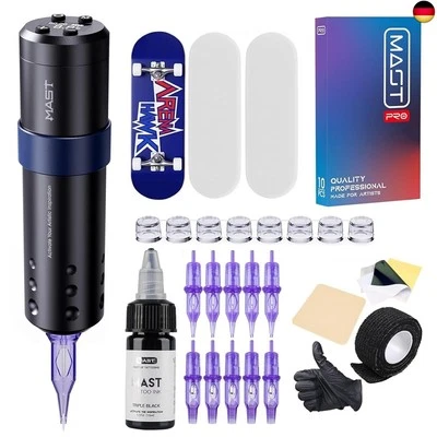 MARKE MKD Compatible Mast Tattoo Maschine Set Rotary Kabellose tätowiermaschine Pen