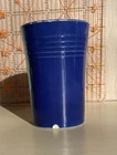 Homer Laughlin Harlequin Cup Cobalt Blue (3 1/2” h.) vintage fiesta cobalt blue